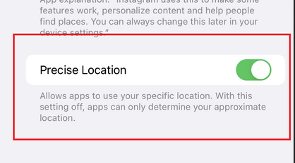 enable prcise location