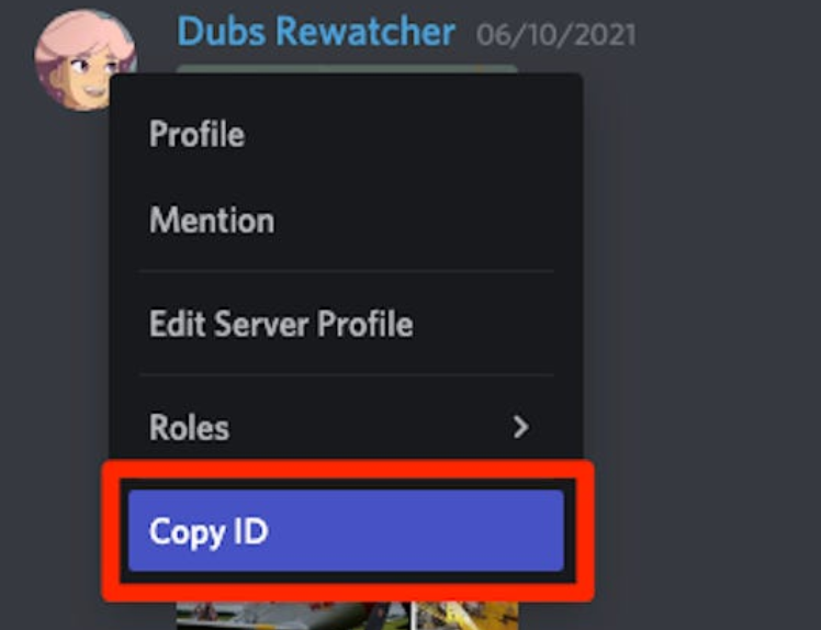 copy discord id