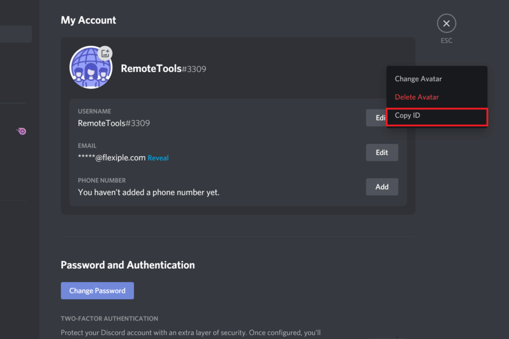 copy discord id