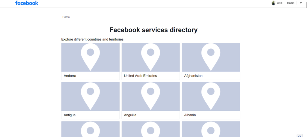 facebook business directory