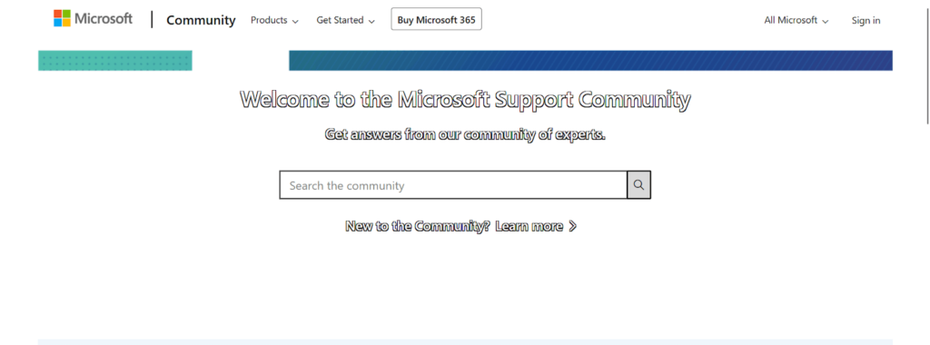 check microsoft community