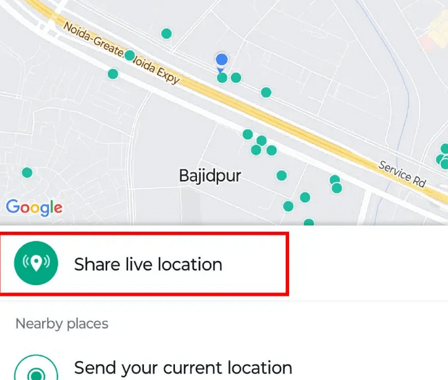 share live location