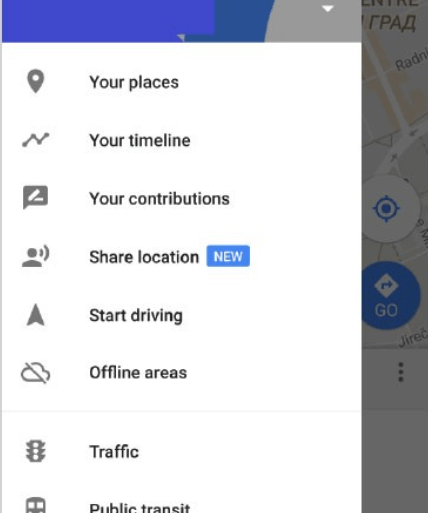 google maps location sharing